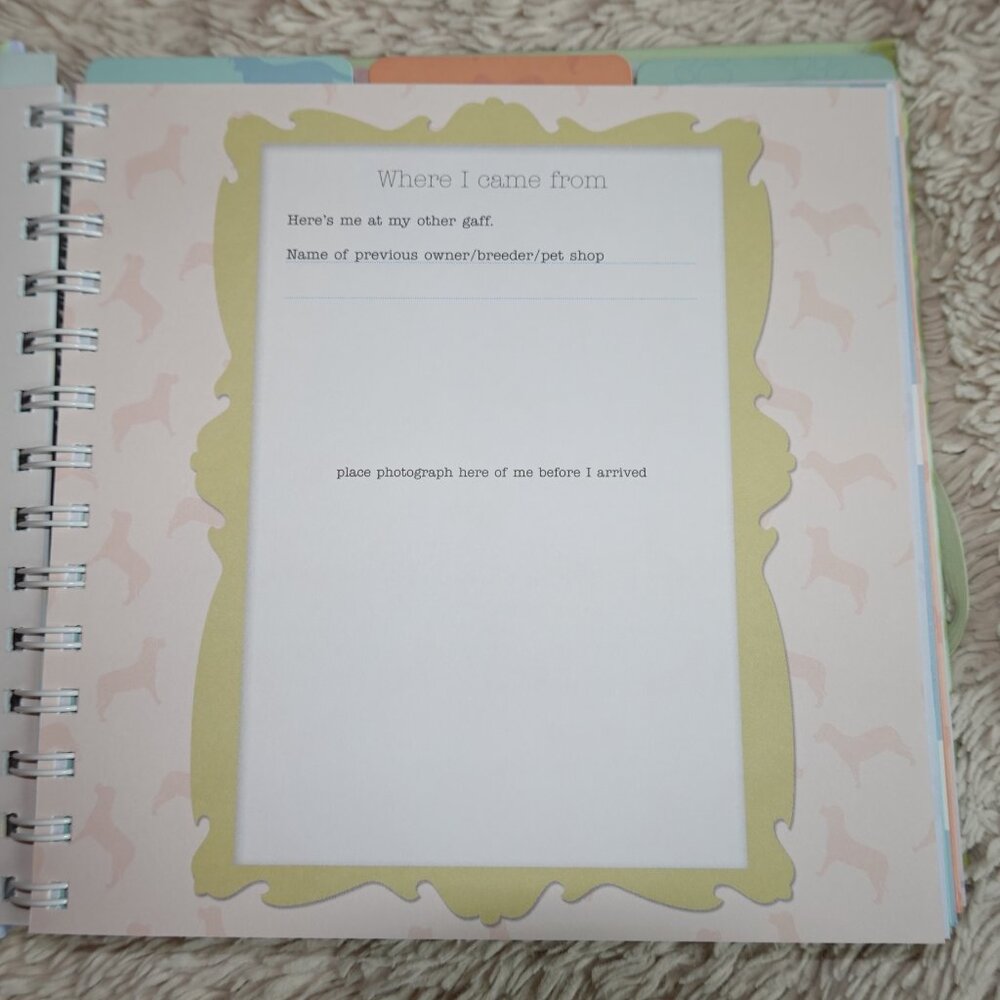 My Dog's Journal (scrapbook / baby book for dogs), Spiral, Hard Cover, NWT - Picture 6 of 11